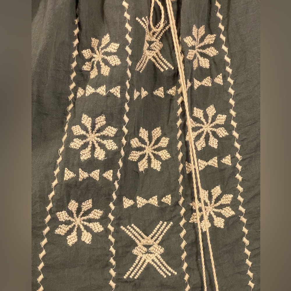 Bohemian World Market top made in India, O/S🩶 - Picture 3 of 11